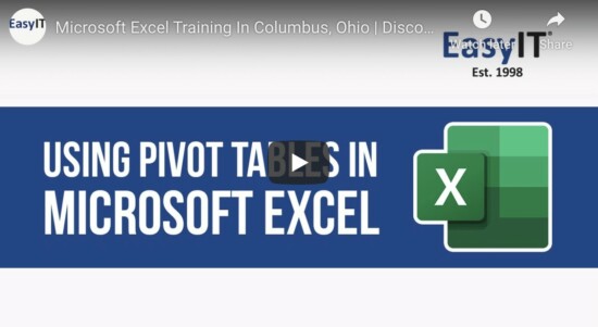 Microsoft Excel: Getting Started With Pivot Tables