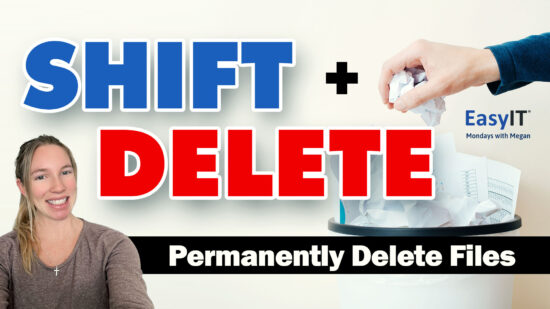 SHIFT + DELETE: How to Permanently Remove Files & Free Up Disk Space Instantly